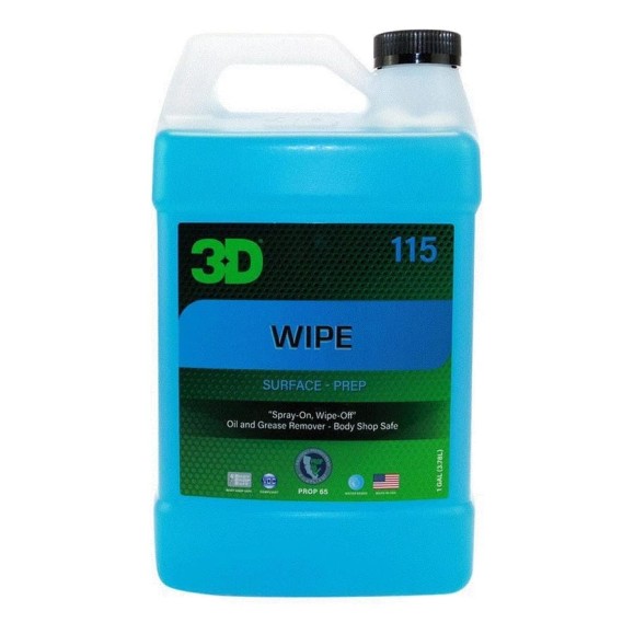 Очиститель ЛКП 3D Wipe 115G01 перед нанесением защитного покрытия, 3.78 л 020859 Очиститель ЛКП 3D Wipe 115G01 перед нанесением защитного покрытия, 3.78 л 020859