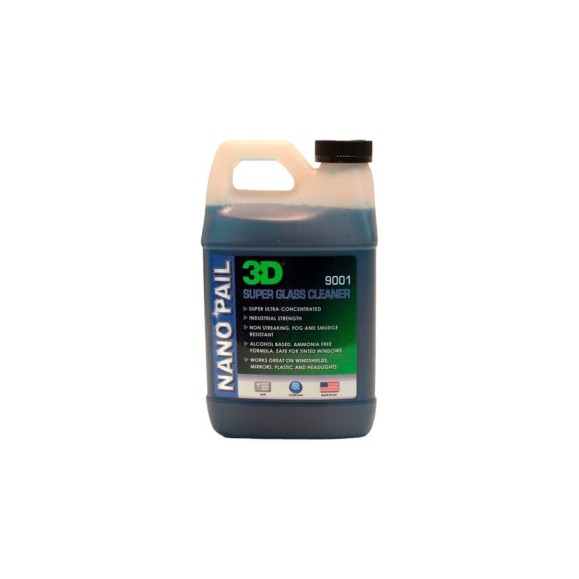 Очиститель стекол 3D Super Glass Cleaner 9001OZ64 концентрат, 1.89 л 020612