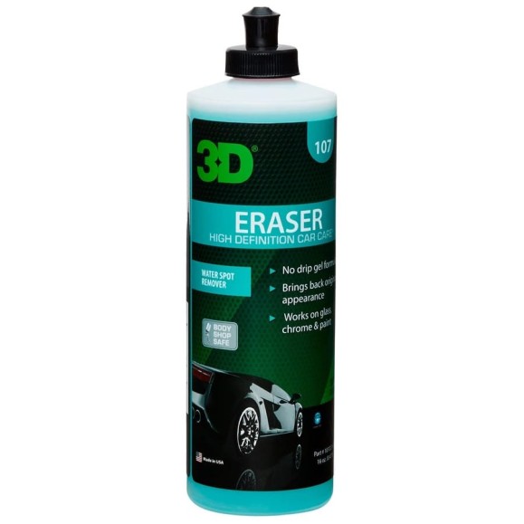 Очиститель ЛКП от водного камня 3D Eraser Water Spot Remover 107OZ16 0.47 л 020492 Очиститель ЛКП от водного камня 3D Eraser Water Spot Remover 107OZ16 0.47 л 020492