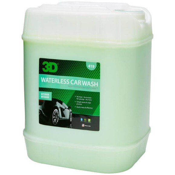Очиститель ЛКП 3D Waterless Car Wash 419G05 безводный, безмыльный, 18.93 л 020548 Очиститель ЛКП 3D Waterless Car Wash 419G05 безводный, безмыльный, 18.93 л 020548