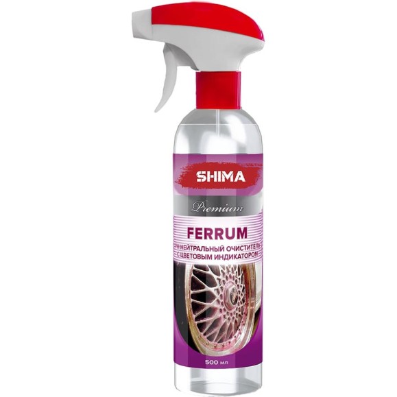 Очиститель дисков и кузова с индикатором цвета SHIMA PREMIUM FERRUM pH-нейтральный 500 мл 4631111174432