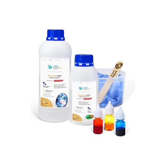 Эпоксидная смола Artline Creativity Artline Honey с творческим набором 1 кг AC-HON-01-000-S01