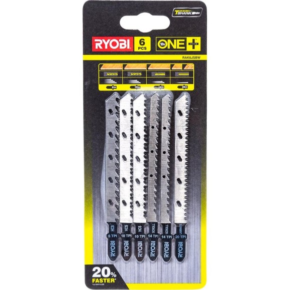 Набор пилочек для лобзика 6 шт Ryobi 5132002810 Набор пилочек для лобзика 6 шт Ryobi 5132002810