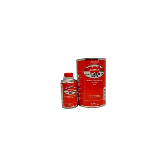 Грунт-наполнитель Wanda VOC 650 FIL HB 5:1 WHITE комплект 1 л 00699 Грунт-наполнитель Wanda VOC 650 FIL HB 5:1 WHITE комплект 1 л 00699