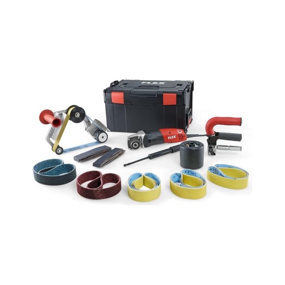 Комплект FLEX BSE 14-3 INOX Set: ленточная шлифовальная машина для труб + насадка-напильник BF 100 + радио 497398 Комплект FLEX BSE 14-3 INOX Set: ленточная шлифовальная машина для труб + насадка-напильник BF 100 + радио 497398