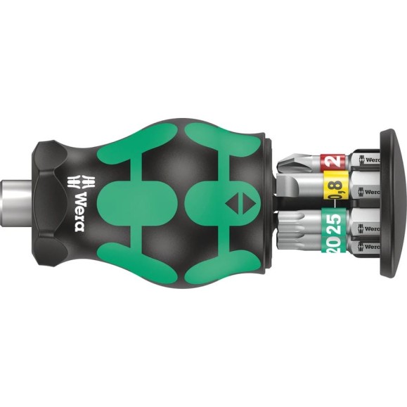 Короткая ручка-битодержатель с битами Wera, 6 предметов, WE-008873 Короткая ручка-битодержатель с битами Wera, 6 предметов, WE-008873