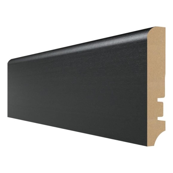 Плинтус Aktuell Design (16x81x2400 мм; МДФ; Черная структура) Hannahholz AD 81402.01 Плинтус Aktuell Design (16x81x2400 мм; МДФ; Черная структура) Hannahholz AD 81402.01
