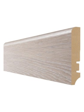 Плинтус Aktuell Design (16x81x2400 мм; МДФ; Дуб серый светлый) Hannahholz AD 81402.25