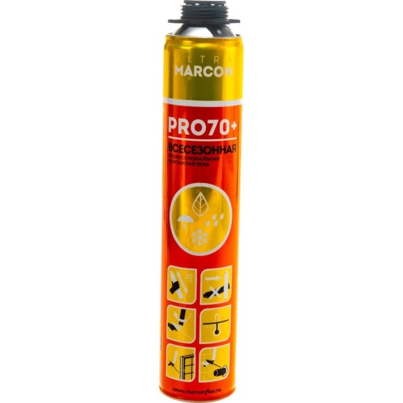 Всесезонная профессиональная монтажная пена MARCON PRO 70+ PM.PROF.MAR.PRO.70.VS Всесезонная профессиональная монтажная пена MARCON PRO 70+ PM.PROF.MAR.PRO.70.VS