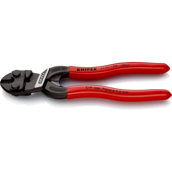 Болторез Knipex, CoBolt S, компактный, 160 мм, черный, 1К ручки, KN-7101160SB Болторез Knipex, CoBolt S, компактный, 160 мм, черный, 1К ручки, KN-7101160SB