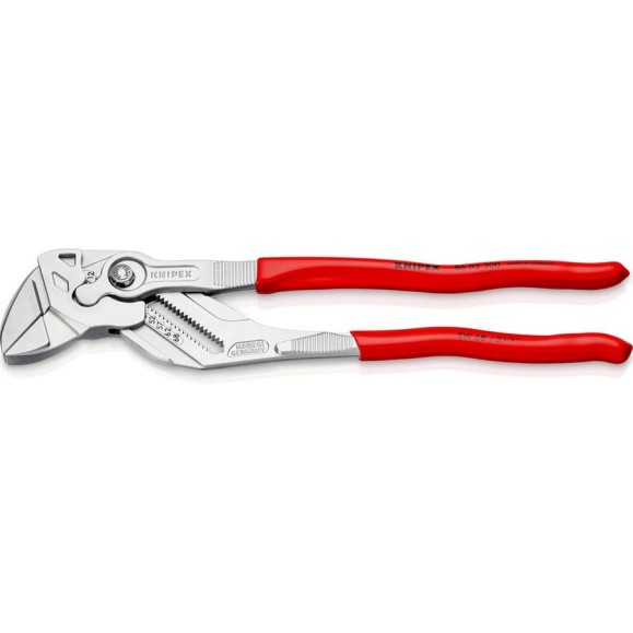 Переставные клещи-ключ Knipex 68 мм (2 1/2"), длина 300 мм, хром, 1К ручки, KN-8603300SB
