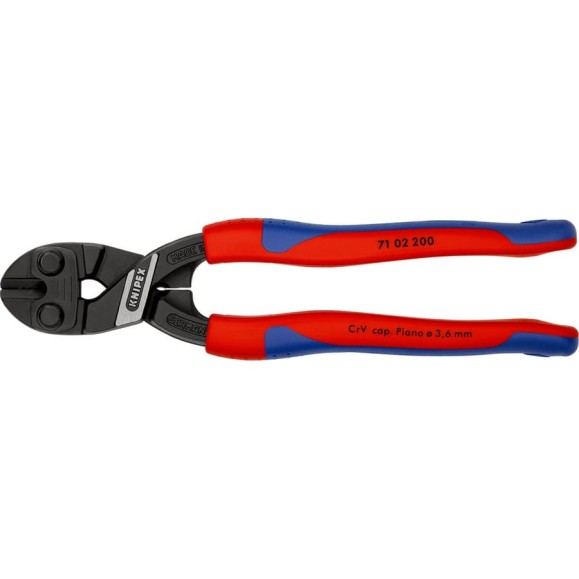 Болторез KNIPEX CoBolt длина 200 мм, 2К ручки, KN-7102200SB