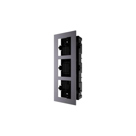 Монтажная рамка Hikvision DS-KD-ACF3/Plastic на 3 модуля, врезная с пластиковым монтажным основанием 18771 Монтажная рамка Hikvision DS-KD-ACF3/Plastic на 3 модуля, врезная с пластиковым монтажным основанием 18771
