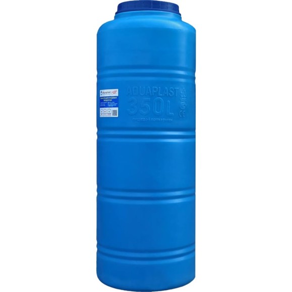 Овально-вертикальная емкость AQUAPLAST 350 л, синяя 4630017951819 Овально-вертикальная емкость AQUAPLAST 350 л, синяя 4630017951819