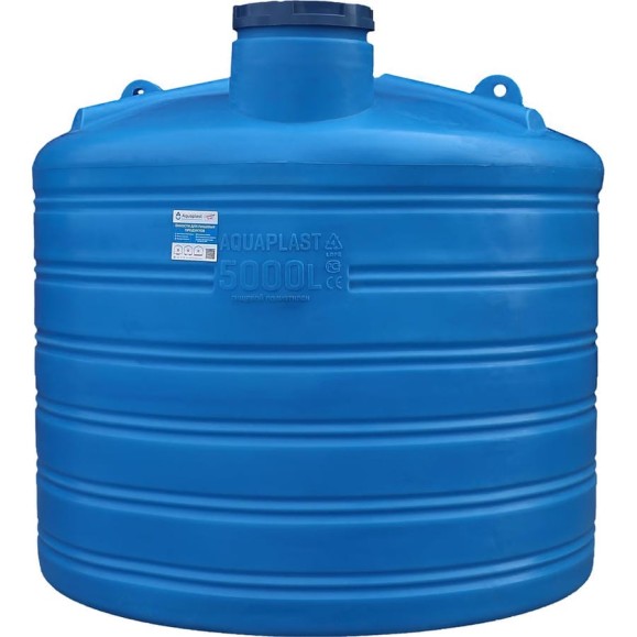 Овально-вертикальная емкость AQUAPLAST 5000 л, синяя 4630017951864 Овально-вертикальная емкость AQUAPLAST 5000 л, синяя 4630017951864