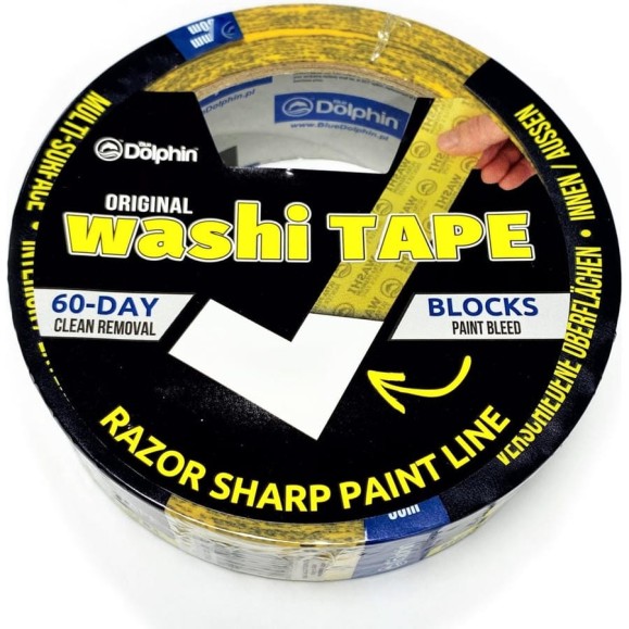 Малярная лента Blue Dolphin Washi 38мм х 50м 300-1-03 Малярная лента Blue Dolphin Washi 38мм х 50м 300-1-03