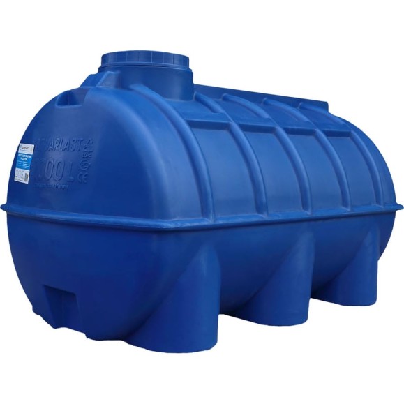 Овально-горизонтальная емкость AQUAPLAST 1000 л, синяя 4630017951949 Овально-горизонтальная емкость AQUAPLAST 1000 л, синяя 4630017951949