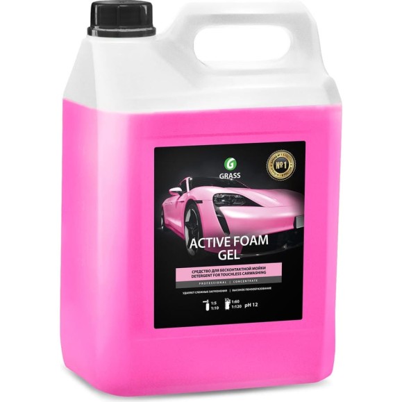 Автошампунь для бесконтактной мойки Active Foam GEL 6 кг Grass 113151 Автошампунь для бесконтактной мойки Active Foam GEL 6 кг Grass 113151