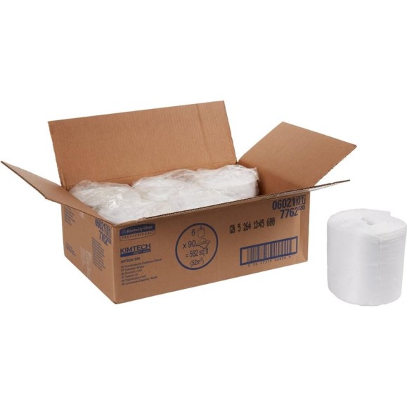 Протирочные салфетки Kimberly-Clark Kimtech Wettask DSX рулон, белый 7762