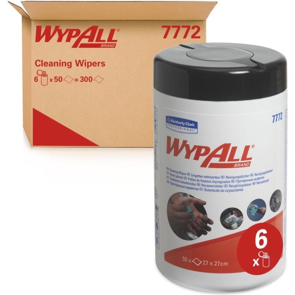 Протирочные салфетки Kimberly-Clark WypAll зеленый, 6 туб 7772 Протирочные салфетки Kimberly-Clark WypAll зеленый, 6 туб 7772