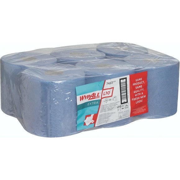 Протирочный материал Kimberly-Clark WypAll L10 EXTRA рулон с контролируемой подачей, синий 7493 Протирочный материал Kimberly-Clark WypAll L10 EXTRA рулон с контролируемой подачей, синий 7493