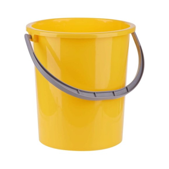 Пластиковое пищевое ведро OfficeClean мерная шкала, желтое, 9 л 299879 Пластиковое пищевое ведро OfficeClean мерная шкала, желтое, 9 л 299879