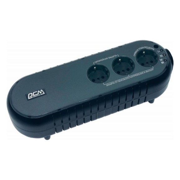 Источник бесперебойного питания Powercom Back-UPS WOW, OffLine, 700VA / 350W, Tower, Schuko, USB WOW-700U Источник бесперебойного питания Powercom Back-UPS WOW, OffLine, 700VA / 350W, Tower, Schuko, USB WOW-700U