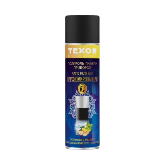 Парфюмированная полироль приборной панели Texon Proffesional глянцевая Спорт 335мл аэр. баллон Парфюмированная полироль приборной панели Texon Proffesional глянцевая Спорт 335мл аэр. баллон