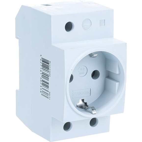 Розетка на DIN-рейку STEKKER 2P+PE 16А, серая ,PST16-70-20 39171 Розетка на DIN-рейку STEKKER 2P+PE 16А, серая ,PST16-70-20 39171