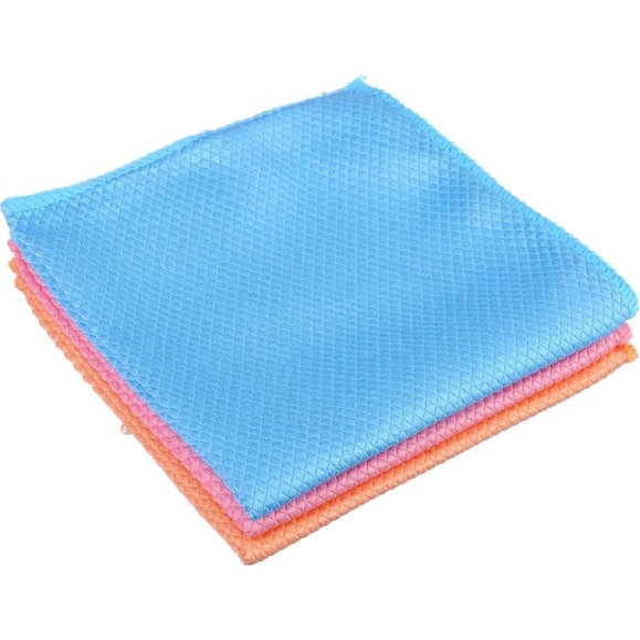 Салфетка из микрофибры КОШКИН ДОМ для стекол и зеркал 250 г/м2, 30х30см, 3 цвета 30-08-004 Салфетка из микрофибры КОШКИН ДОМ для стекол и зеркал 250 г/м2, 30х30см, 3 цвета 30-08-004