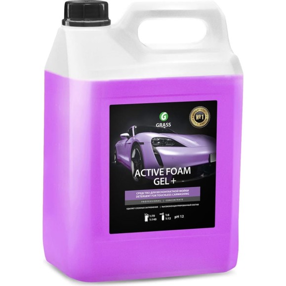 Автошампунь Active Foam GEL+ 6 кг Grass 113181 Автошампунь Active Foam GEL+ 6 кг Grass 113181