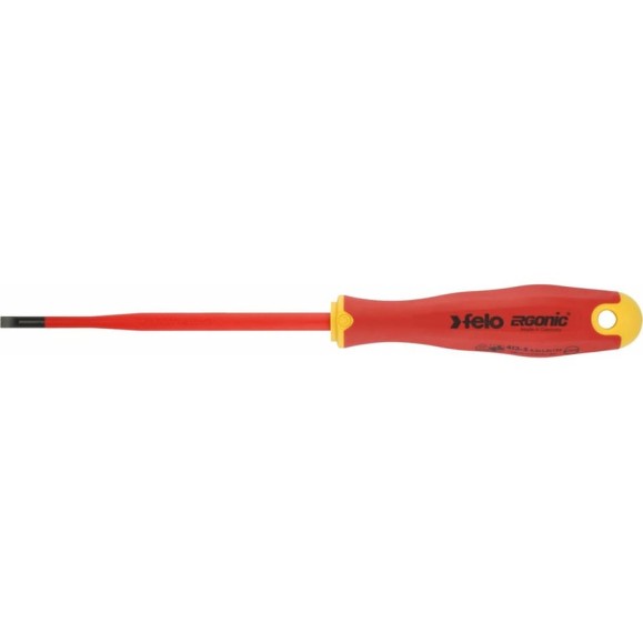 Диэлектрическая отвертка Felo SL 5,5х1,0, E-Slim Ergonic 41395590