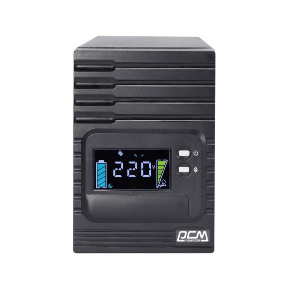 Источник бесперебойного питания Powercom SMART KING PRO+, Интерактивная, 3000 ВА/2400 Вт SPT-3000-II-LCD