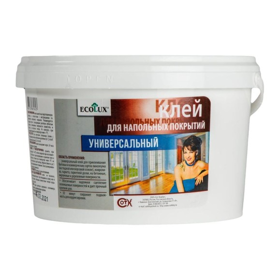Клей для напольных покрытий ECOLUX 7 кг 4607133681630 Клей для напольных покрытий ECOLUX 7 кг 4607133681630