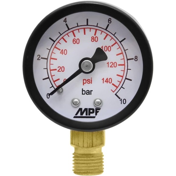 Манометр радиальный MPF 10 Бар, кл. точности 2,5, 1/4" нар. резьба ИС.160274 Манометр радиальный MPF 10 Бар, кл. точности 2,5, 1/4" нар. резьба ИС.160274