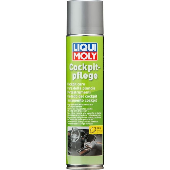 Средство для ухода за пластиком Liqui Moly Cockpit Pflege Citrus лимон, 0.3л 1599 Средство для ухода за пластиком Liqui Moly Cockpit Pflege Citrus лимон, 0.3л 1599