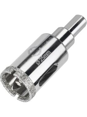 Коронка алмазная по керамограниту и керамике с центрирующим сверлом 25 мм Diamond Industrial DIDCSC025 Коронка алмазная по керамограниту и керамике с центрирующим сверлом 25 мм Diamond Industrial DIDCSC025