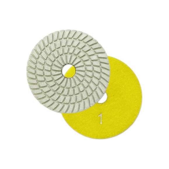 Круг алмазный гибкий шлифовальный АГШК SPIRAL WHITE 100x2.5 мм, №1, wet/dry TECH-NICK 128.120.8585