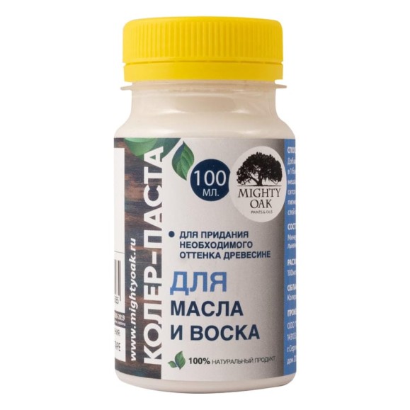 Колер-паста для масла и воска Mighty Oak К-72 (ольха; 100 мл) MO132 Колер-паста для масла и воска Mighty Oak К-72 (ольха; 100 мл) MO132