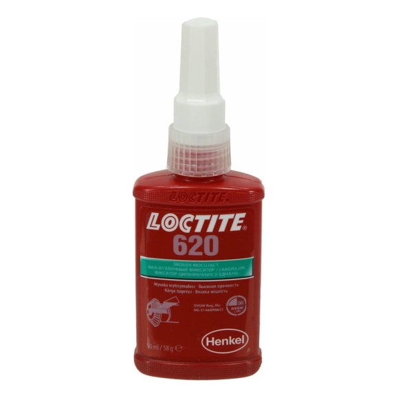 Фиксатор резьбы высокотемпературный, медленный LOCTITE 620 50 мл 246662 Фиксатор резьбы высокотемпературный, медленный LOCTITE 620 50 мл 246662