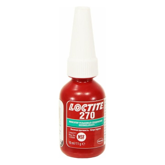 Фиксатор резьбы высокой прочности LOCTITE 270 10 мл 1918992 Фиксатор резьбы высокой прочности LOCTITE 270 10 мл 1918992