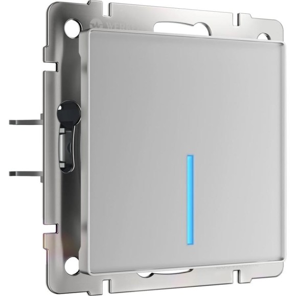 Умный сенсорный 1-клавишный выключатель WERKEL W4510606 серебряный a048323 Умный сенсорный 1-клавишный выключатель WERKEL W4510606 серебряный a048323