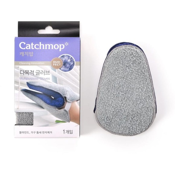 Универсальные перчатки для чистки CATCHMOP 12х18 см, синий/серый 3500-0121 Универсальные перчатки для чистки CATCHMOP 12х18 см, синий/серый 3500-0121