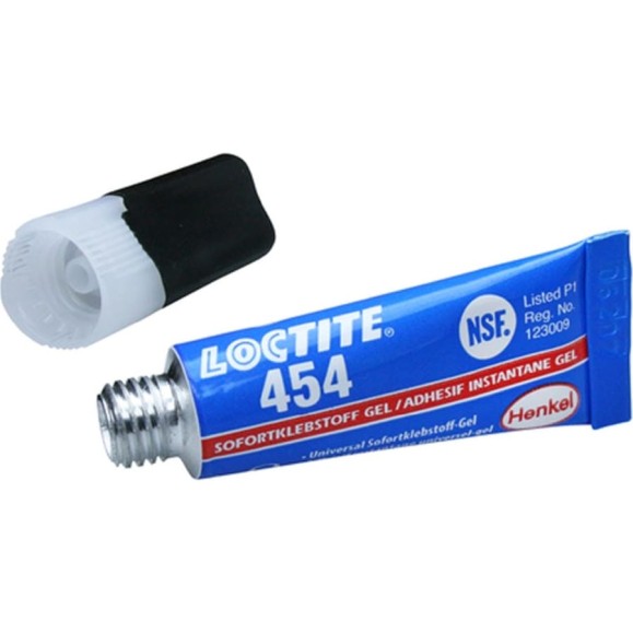 Клей моментальный цианоакрилатный гелеобразный с колпачком LOCTITE 454 3 гр 1870967