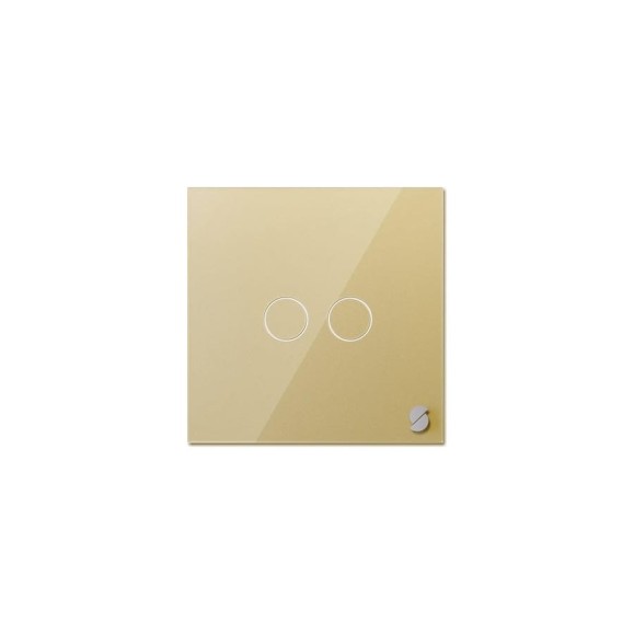 Умный двухклавишный выключатель Sibling золотой Powerlight-WS2G 00-00003069 Умный двухклавишный выключатель Sibling золотой Powerlight-WS2G 00-00003069