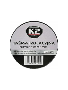 Изолента K2 черная 15мм х 10м B325