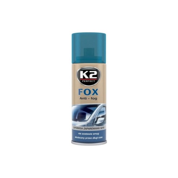 Антизапотеватель K2 FOX, аэрозоль 200 мл K632 Антизапотеватель K2 FOX, аэрозоль 200 мл K632