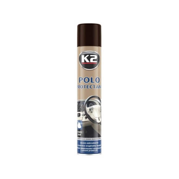 Полироль пластика K2 POLO PROTECTANT MAT кофе, аэрозоль, 750 мл K418KA Полироль пластика K2 POLO PROTECTANT MAT кофе, аэрозоль, 750 мл K418KA