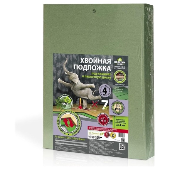Хвойная подложка STEICO (15 шт, 4 мм, 7 кв.м) 418908 Хвойная подложка STEICO (15 шт, 4 мм, 7 кв.м) 418908