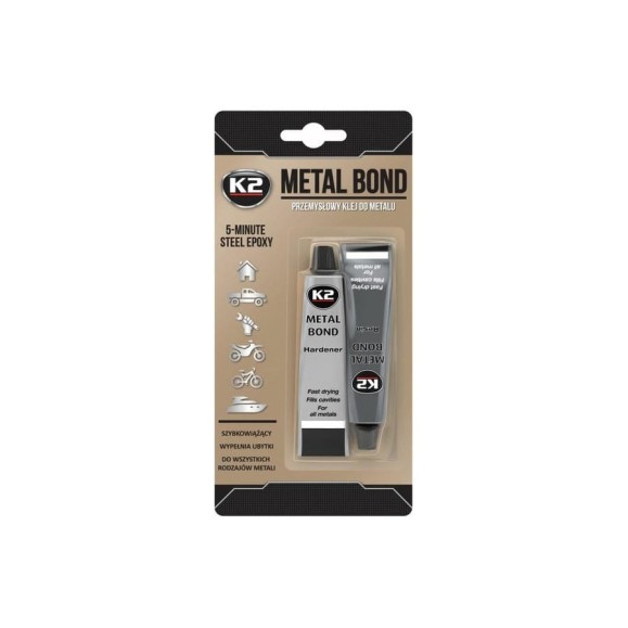 Клей для стали K2 METAL BOND 2-х компонентный 56,7 гр B116 Клей для стали K2 METAL BOND 2-х компонентный 56,7 гр B116